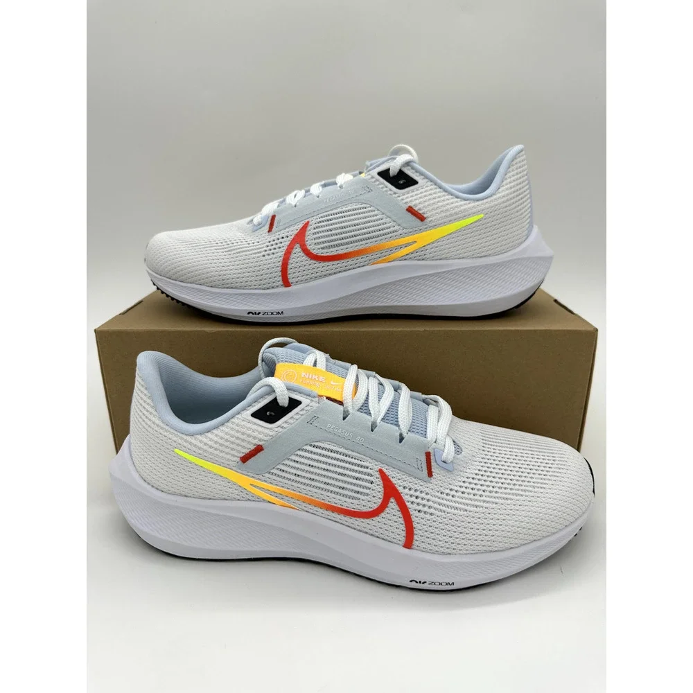 Nike Air Zoom Pegasus 40 Woman's size 11.5 Men's 10 white blue shoes DV3854 102